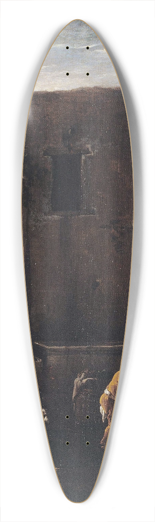 Thomas Wijck - Italian Courtyard 39.3 inch art pintail longboard deck