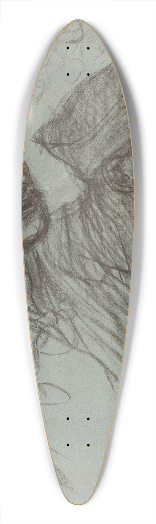 Thophile Alexandre Steinlen - A Wounded Soldier and His Comrade 39.3 inch art pintail longboard deck