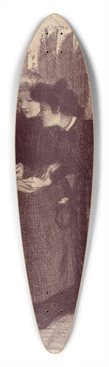 Thophile Alexandre Steinlen - Dessin original pour les Matres de lAffiche 39.3 inch art pintail longboard deck