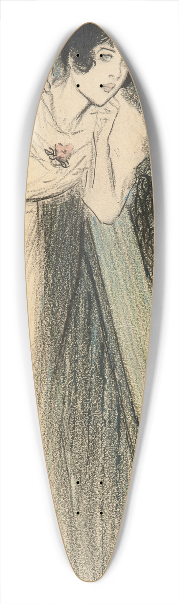 Thophile Alexandre Steinlen - Deux femmes en robe 39.3 inch art pintail longboard deck