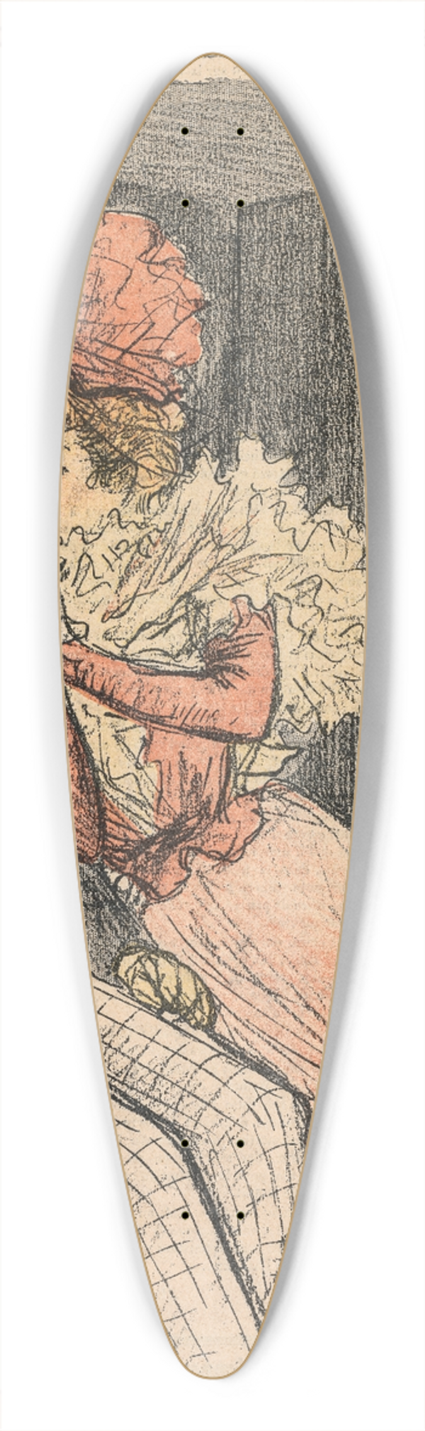 Thophile Alexandre Steinlen - Gil Blas Illustr, Une Curiosit, par Alexandre Hepp 39.3 inch art pintail longboard deck