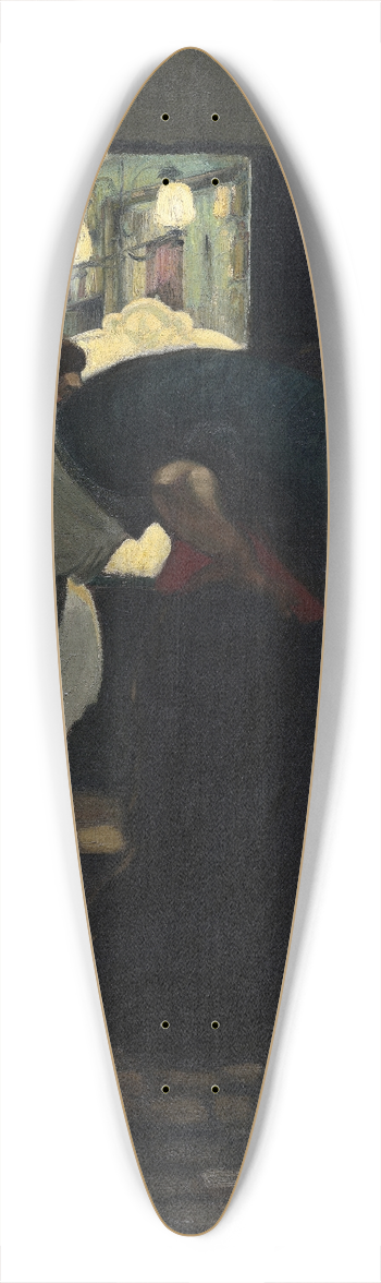 Thophile Alexandre Steinlen - The Laundresses 39.3 inch art pintail longboard deck