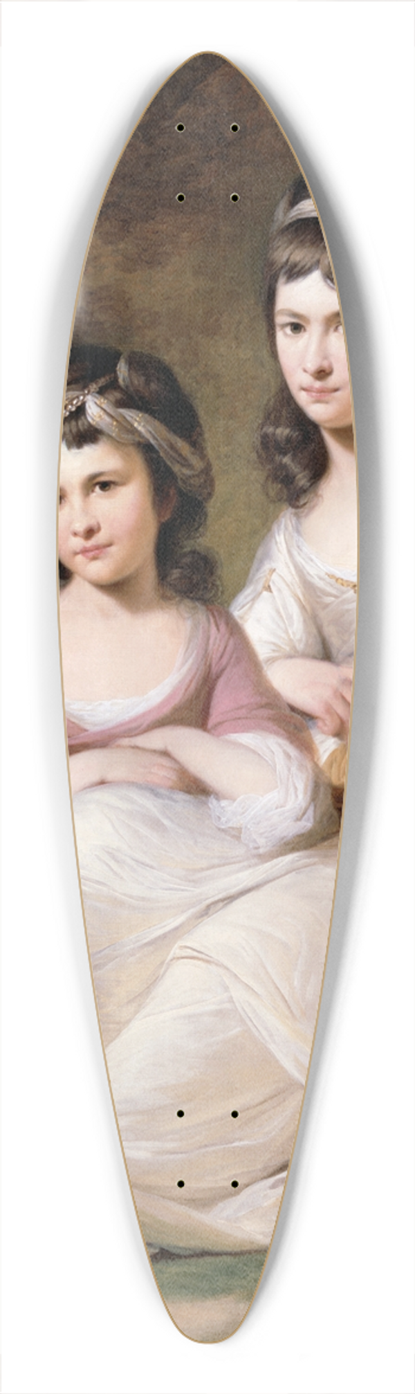 Tilly Kettle - Eliza and Mary Davidson 39.3 inch art pintail longboard deck