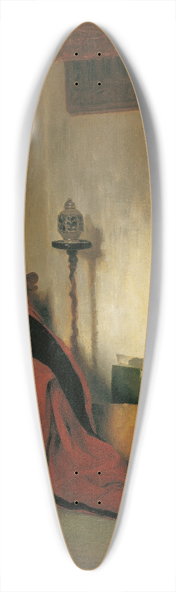 Tina Blau - Atelierecke 39.3 inch art pintail longboard deck