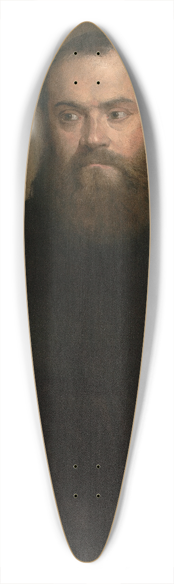 Titian - A monk with a book 39.3 inch art pintail longboard deck