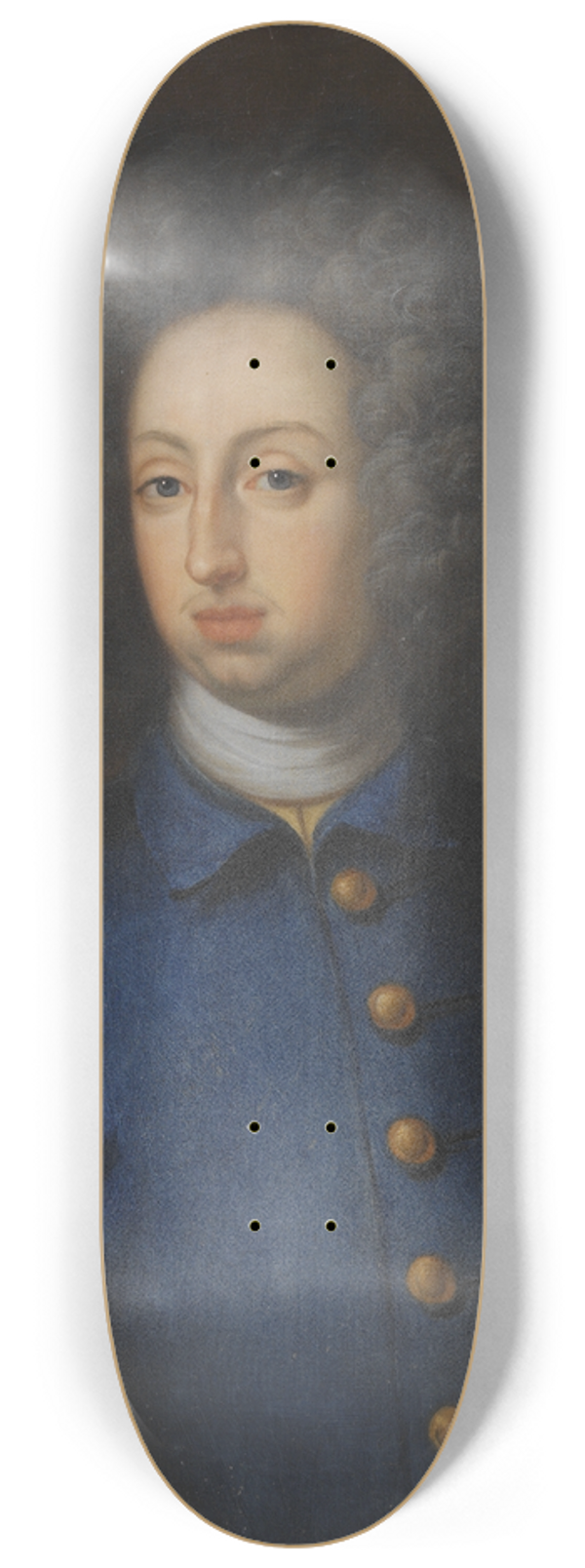 David Klcker Ehrenstrahl - Karl XI, King of Sweden 8.25 inch art skate deck