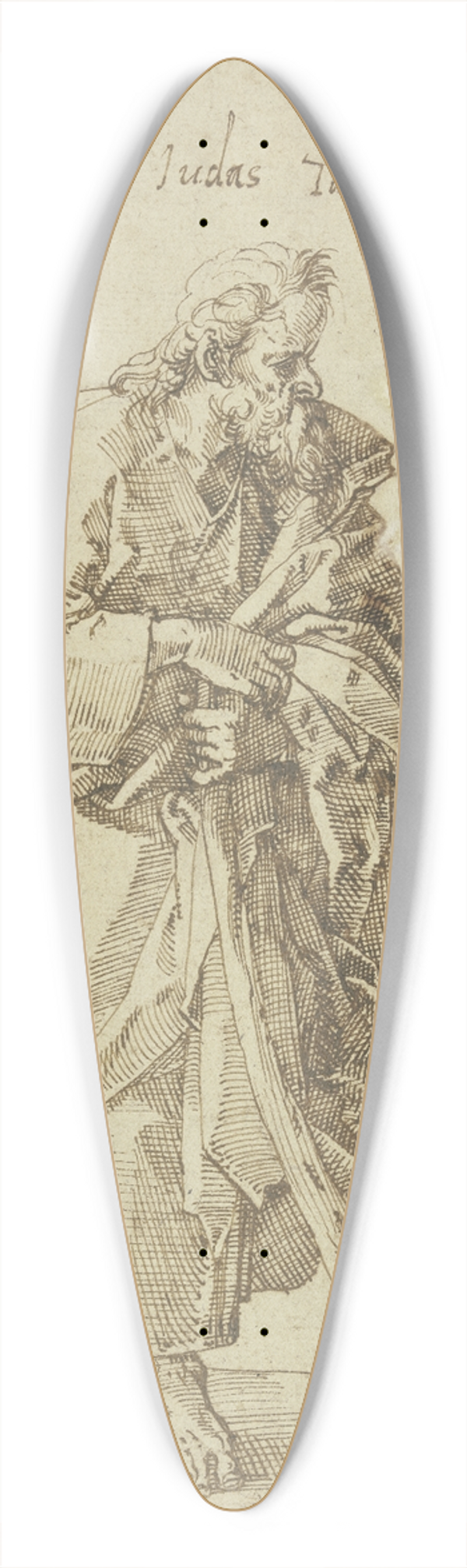 Tobias Stimmer - Der Apostel Judas Thaddus 39.3 inch art pintail longboard deck