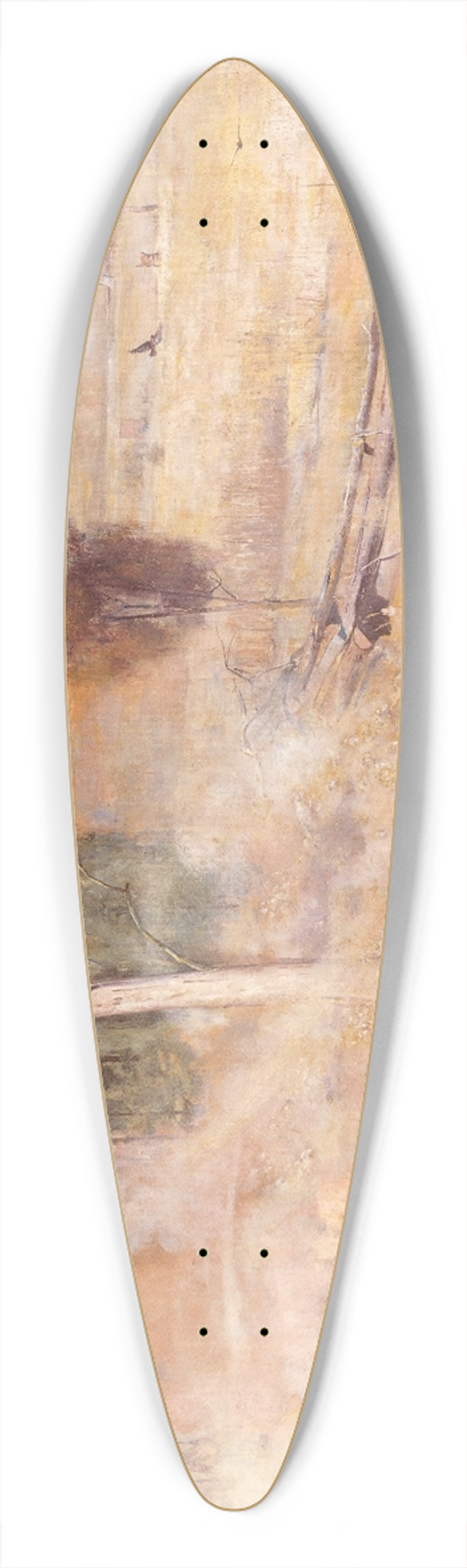 Tom Roberts - A break away! 39.3 inch art pintail longboard deck