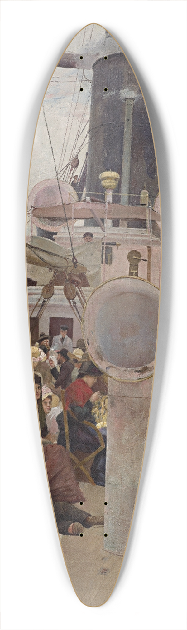 Tom Roberts - Coming South 39.3 inch art pintail longboard deck