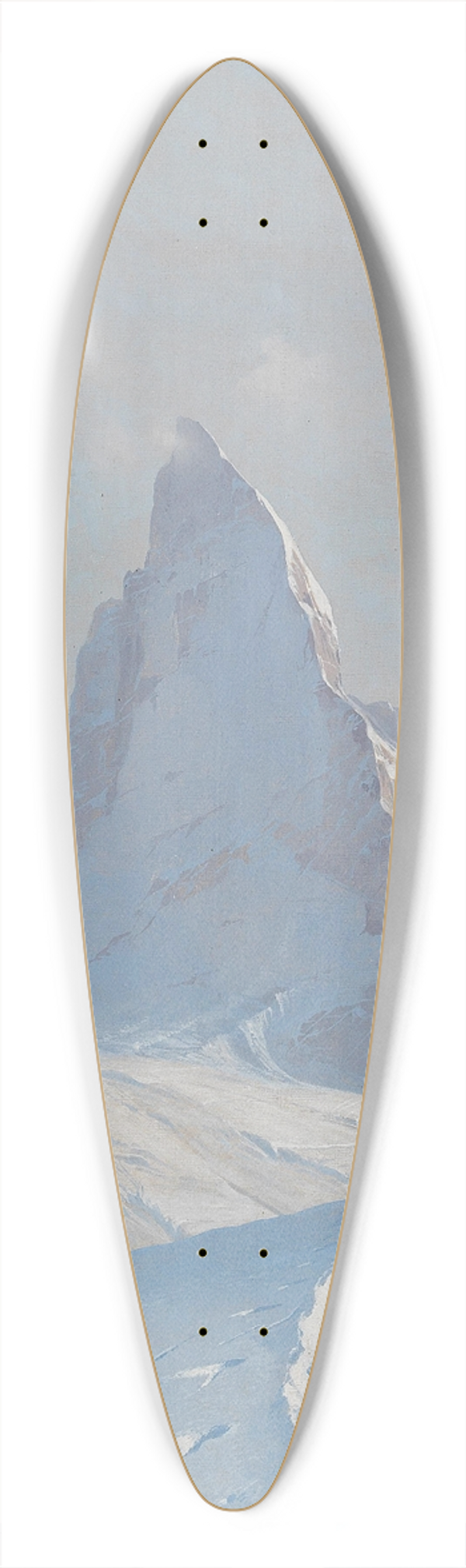 Toni Haller - A View of the Matterhorn 39.3 inch art pintail longboard deck