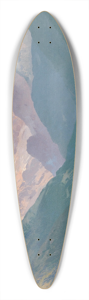 Toni Haller - Lake Gosau with the Dachstein 39.3 inch art pintail longboard deck