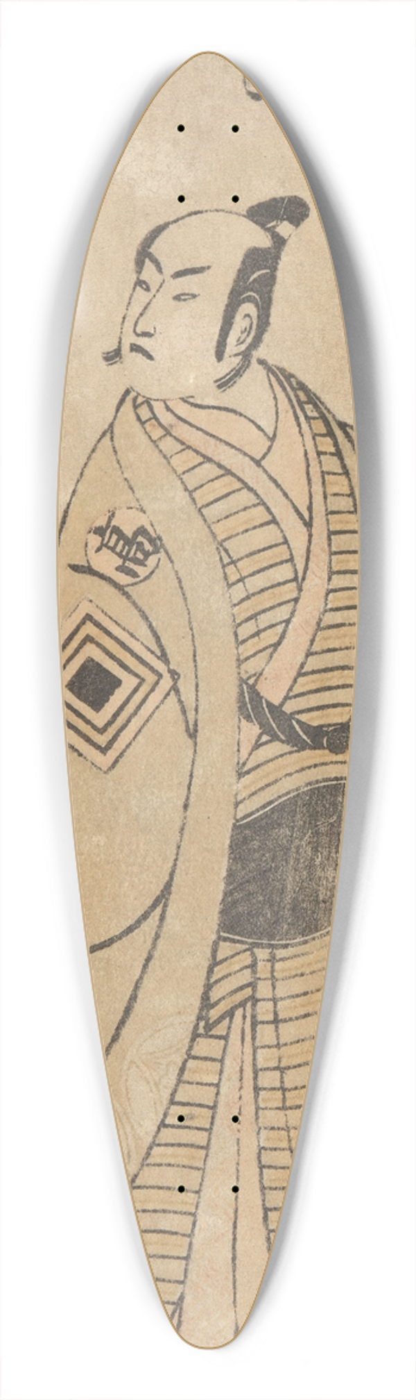 Torii Kiyohiro - Actor 39.3 inch art pintail longboard deck