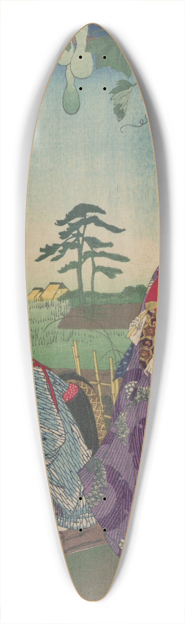Toyohara Chikanobu - The Album of Nishikie Pl.19 39.3 inch art pintail longboard deck