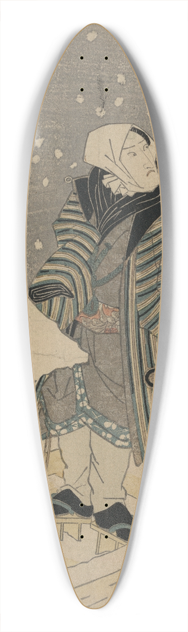 Toyokuni Utagawa - Onoe baik 39.3 inch art pintail longboard deck