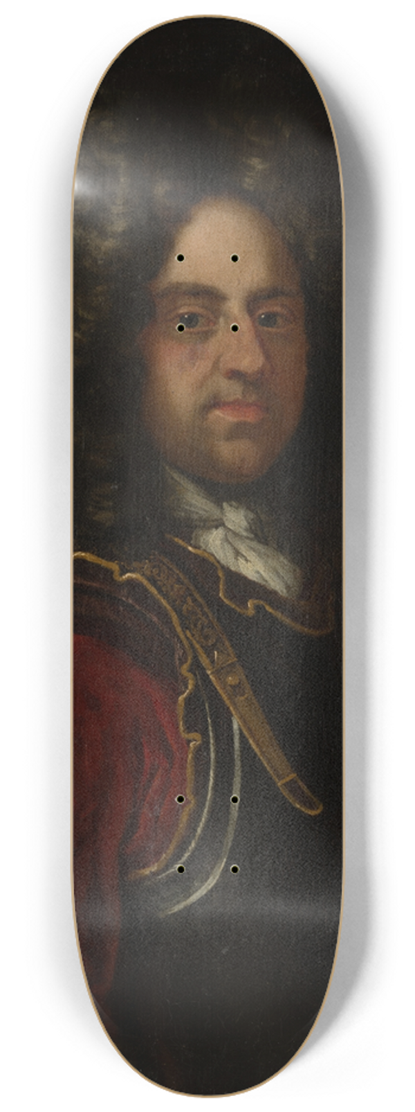 David Leclerc - Portrait of Johann Hieronymus von Holzhausen 8.25 inch art skate deck