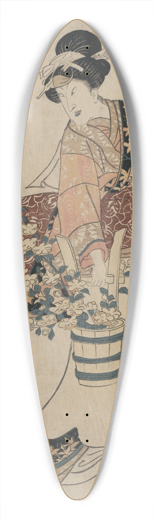 Toyokuni Utagawa - Sawamura Tanosuke no Ysuke nyb Osen 39.3 inch art pintail longboard deck