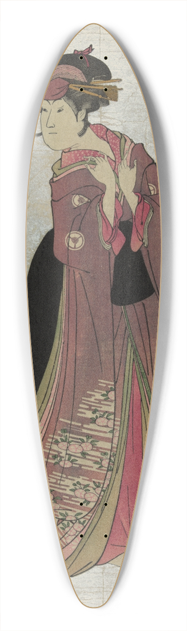 Toyokuni Utagawa - Yamatoya 39.3 inch art pintail longboard deck