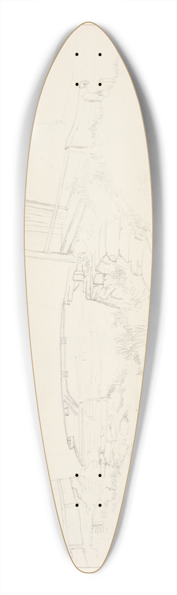Truman Seymour - CoveredBridge 39.3 inch art pintail longboard deck