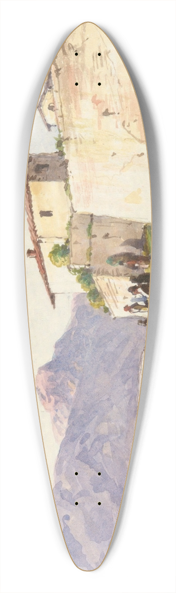 Truman Seymour - Italian LakesideView 39.3 inch art pintail longboard deck