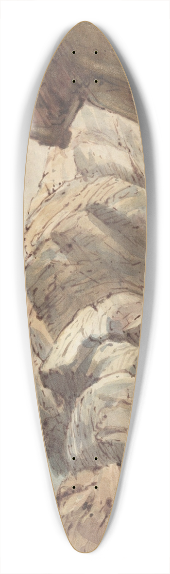 Truman Seymour - RockyLandscape 39.3 inch art pintail longboard deck
