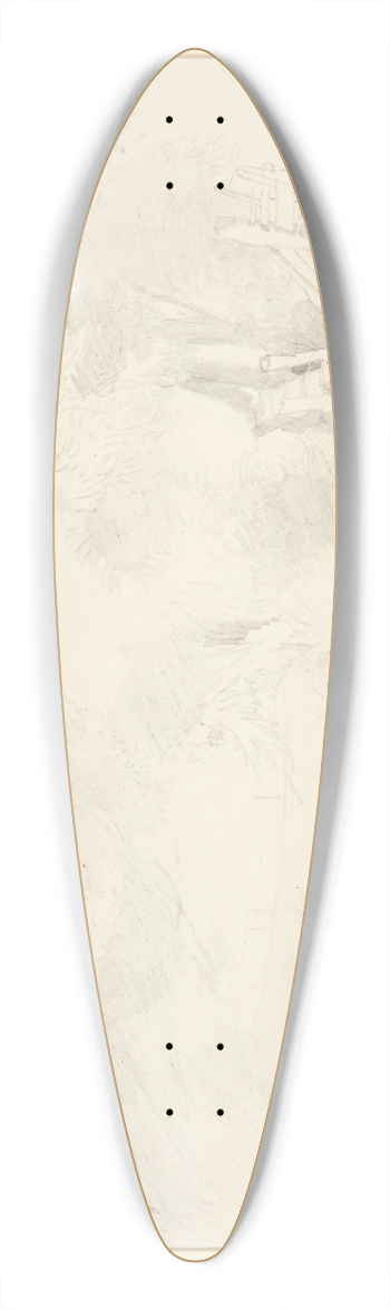 Truman Seymour - Trees 39.3 inch art pintail longboard deck