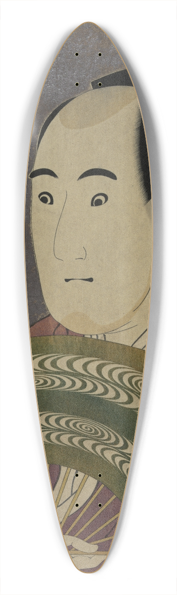Tshsai Sharaku - Sandaime sawamura sjr (no gishi kurando) 39.3 inch art pintail longboard deck