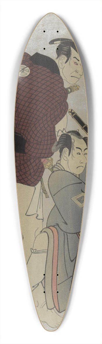 Tshsai Sharaku - Sandaime tani oniji shodai ichikawa omez 39.3 inch art pintail longboard deck