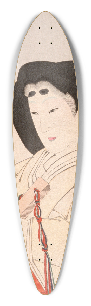 Tsukioka Yoshitoshi - Elegant; A Lady of the Imperial Court in the Kywa Period (1801-1803) 39.3 inch art pintail longboard deck