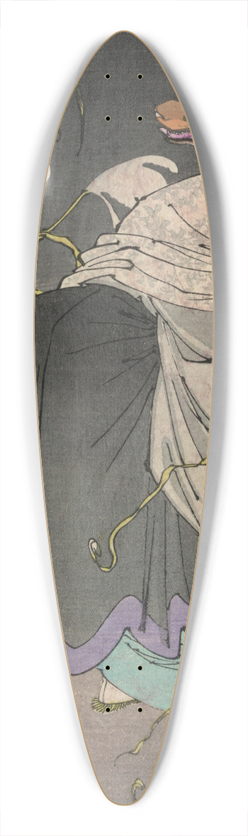 Tsukioka Yoshitoshi - Konkai 39.3 inch art pintail longboard deck
