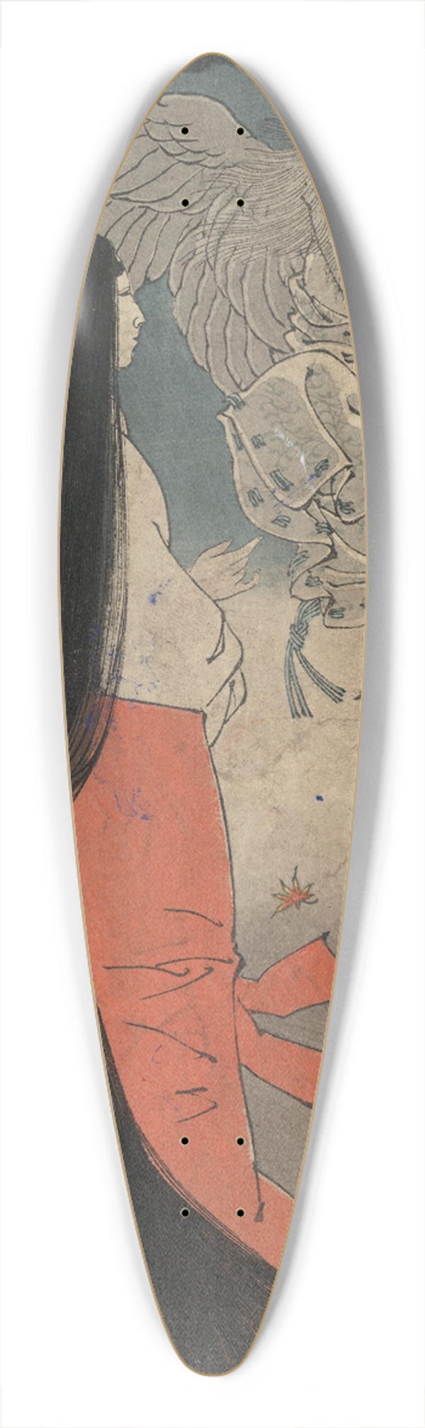 Tsukioka Yoshitoshi - Manosan yowa no tsuki 39.3 inch art pintail longboard deck