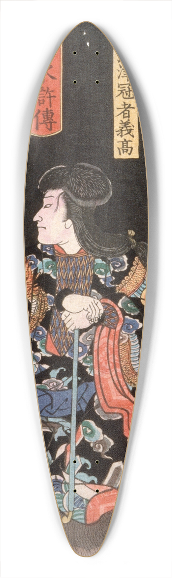 Tsukioka Yoshitoshi - Shumitsu Kanja Yoshitaka Reflecting as a Rat in a Mirror 39.3 inch art pintail longboard deck
