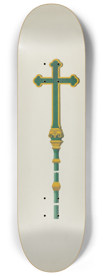 David P Willoughby - Processional Cross 8.25 inch art skate deck