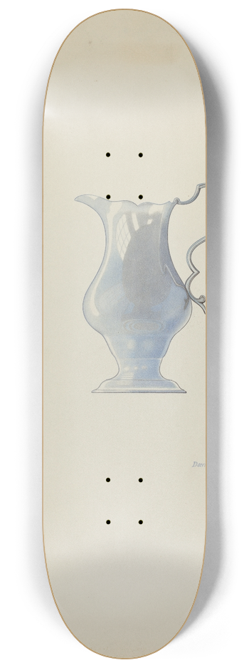 David P Willoughby - Silver Pitcher 8.25 inch art skate deck