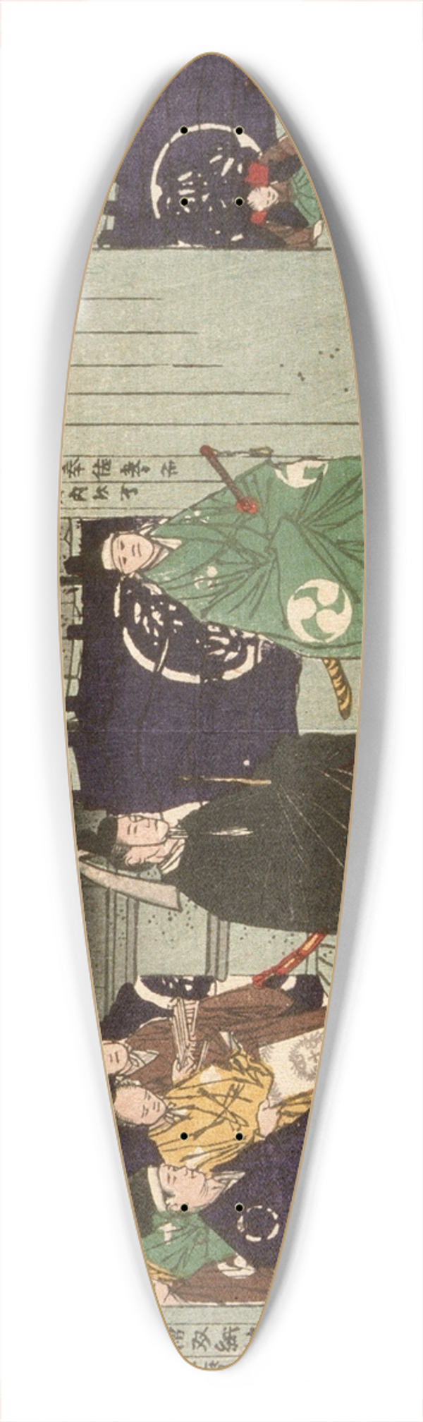 Tsukioka Yoshitoshi - Tokugawa Tsunayoshi Visiting Nikk Shrine on the Thirtieth Anniversary of Iemitsus Death 39.3 inch art pintail longboard deck