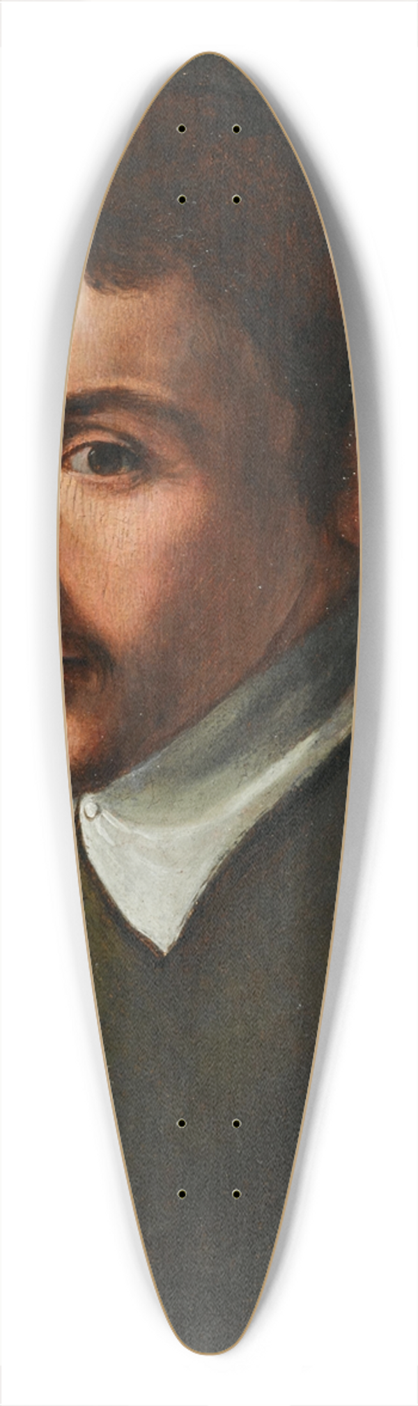 Tuscan School - Portrait Of A Young Man 39.3 inch art pintail longboard deck