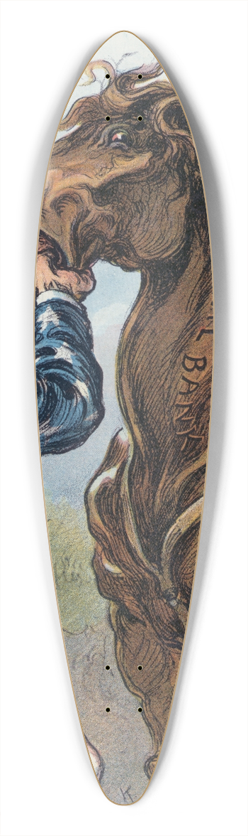 Udo Keppler - Always look a gift-horse in the mouth 39.3 inch art pintail longboard deck