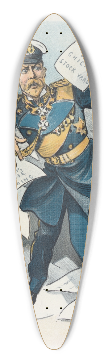 Udo Keppler - An embarrassment of riches 39.3 inch art pintail longboard deck