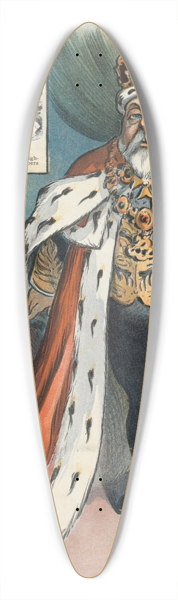 Udo Keppler - Edward Rex 39.3 inch art pintail longboard deck