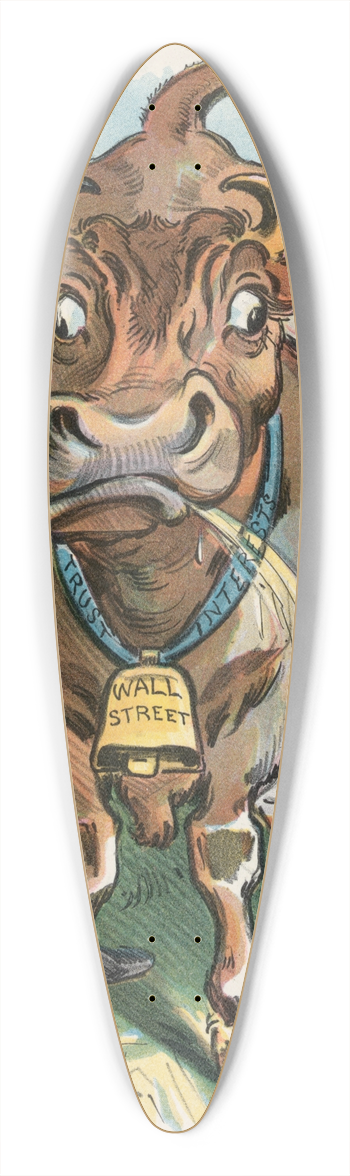 Udo Keppler - Milking time 39.3 inch art pintail longboard deck