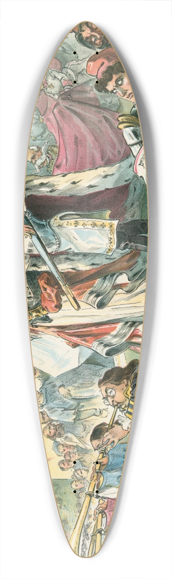 Udo Keppler - See, the conquering hero comes! 39.3 inch art pintail longboard deck
