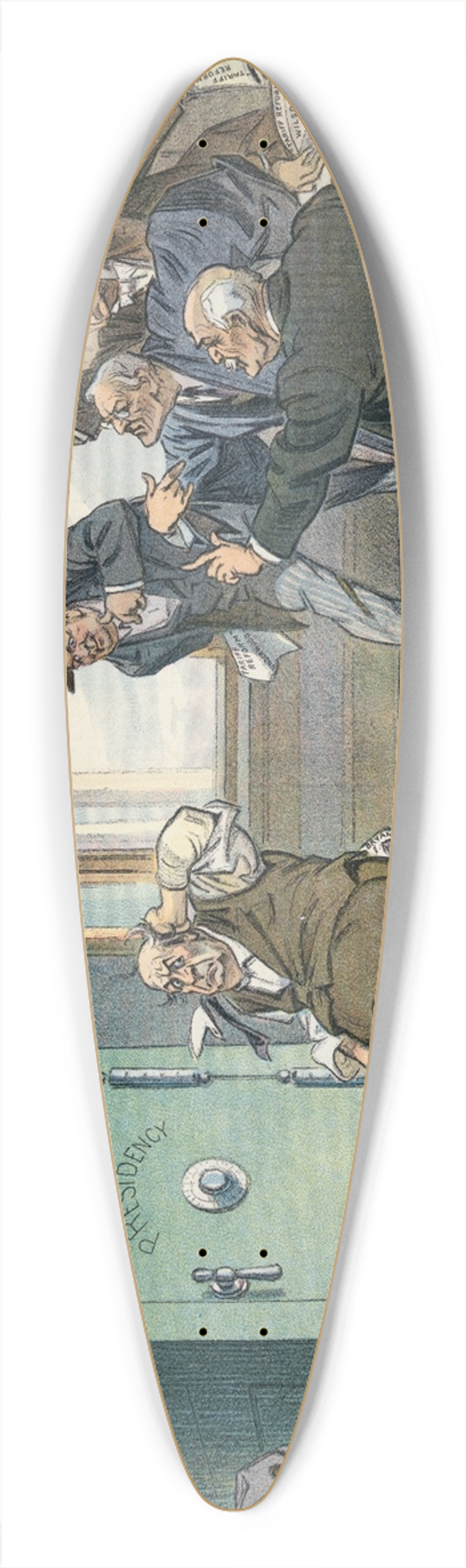 Udo Keppler - The combination 39.3 inch art pintail longboard deck