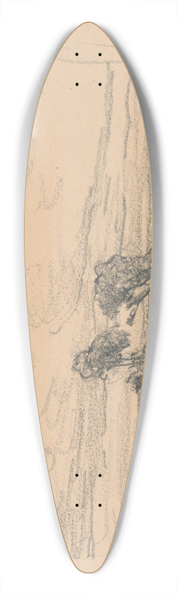 udovt ordk - Landscape 39.3 inch art pintail longboard deck
