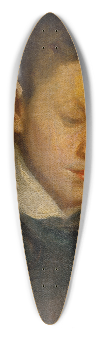 udovt Pitthordt - Head of a Boy 39.3 inch art pintail longboard deck