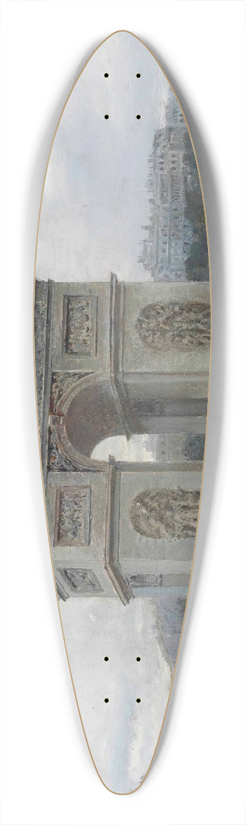 Ulpiano Checa - The Arc the Triomphe, Paris 39.3 inch art pintail longboard deck