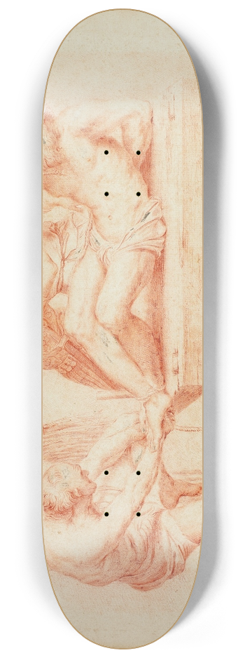 After Domenichino - Flagellation of Saint Andrew 8.25 inch art skate deck