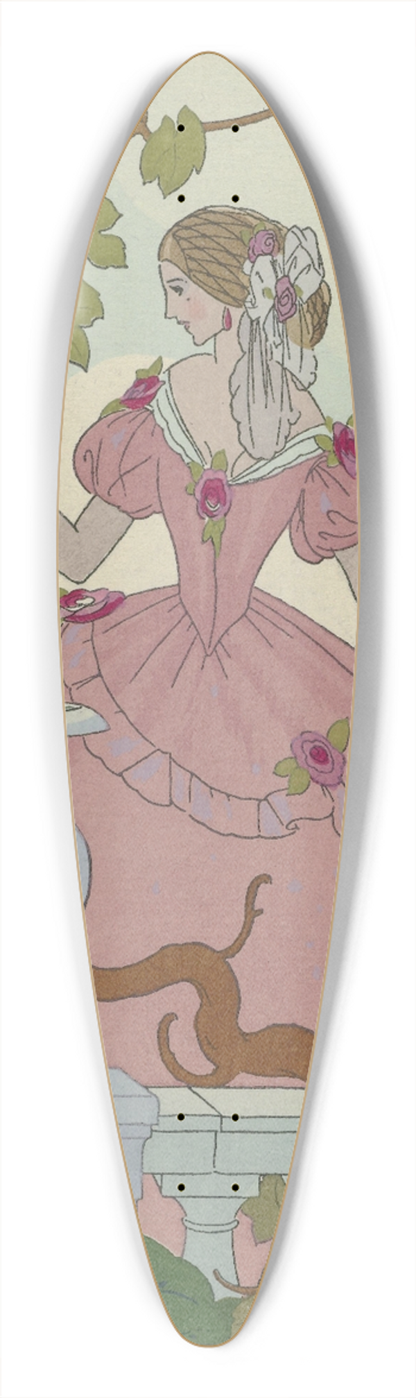 Umberto Brunelleschi - La Guirlande, Album Mensuel dArt et de literature, 1919-1920 39.3 inch art pintail longboard deck