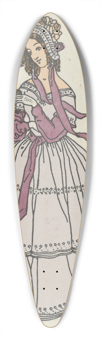 Urban Janke - Biedermeier Fashion 2 39.3 inch art pintail longboard deck