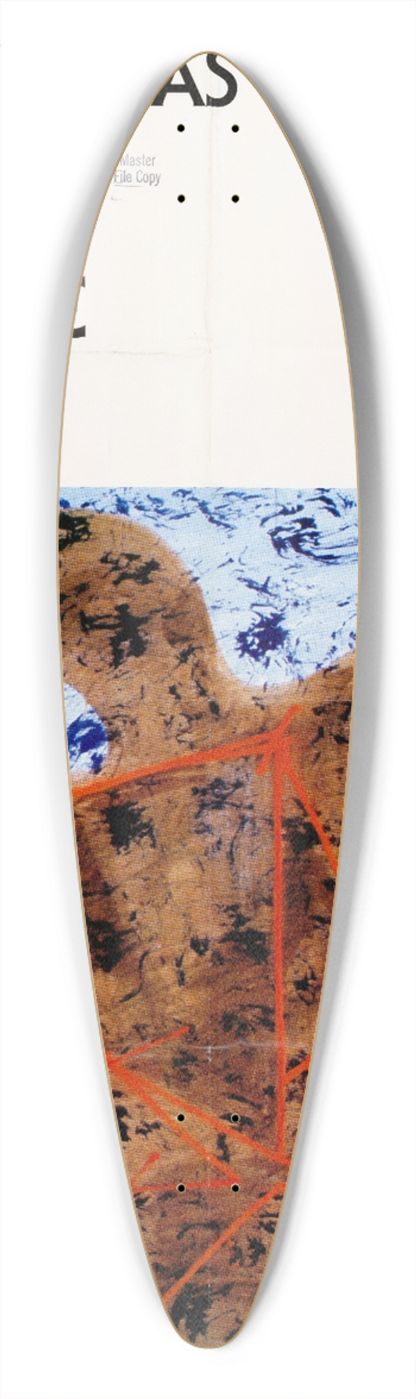U.S. Information Agency - A Nyolcvanas Evek Amerikai Festeszete, Magyar Nemzeti Galeria 1981 Junius 25- Julius 27. 39.3 inch art pintail longboard deck
