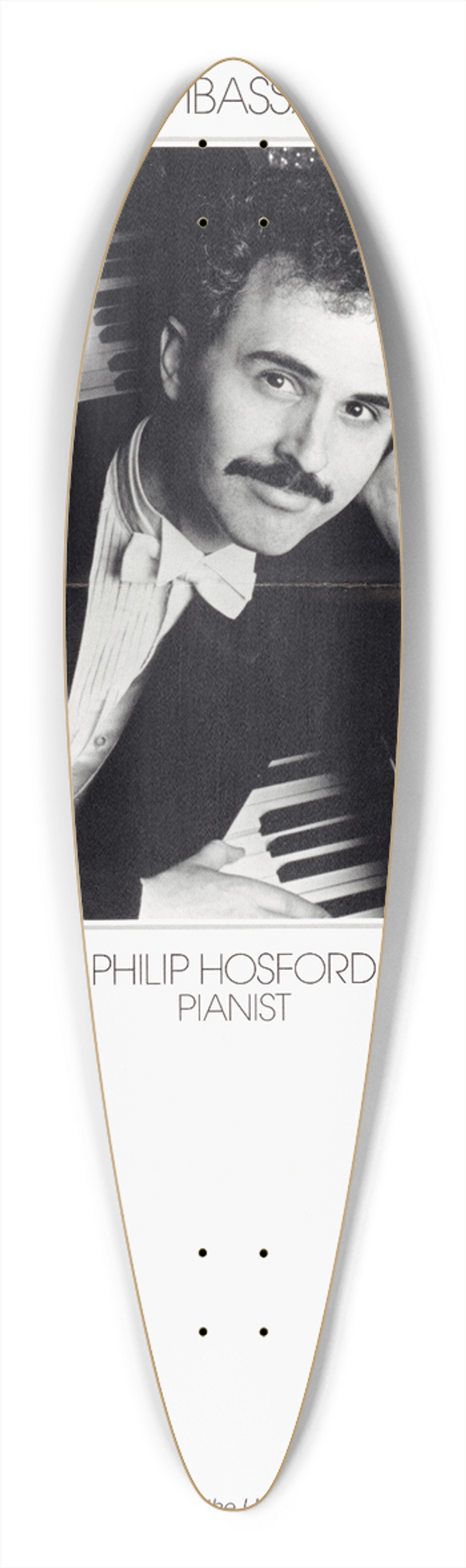 U.S. Information Agency - Artistic Ambassador (USA): Philip Hosford, Pianist 39.3 inch art pintail longboard deck