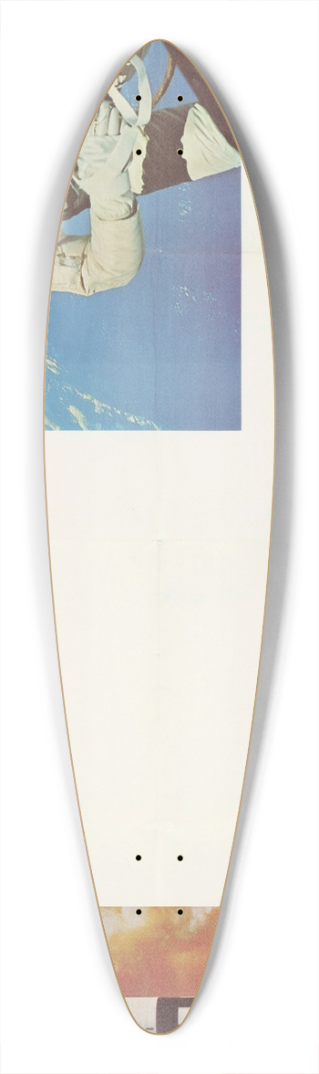 U.S. Information Agency - Astronaut Walks in Space 39.3 inch art pintail longboard deck